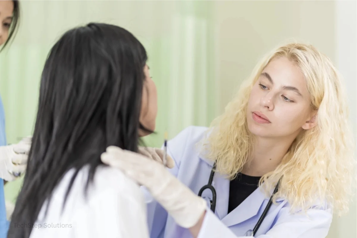 asian woman consulting about cosmetic surgeon and