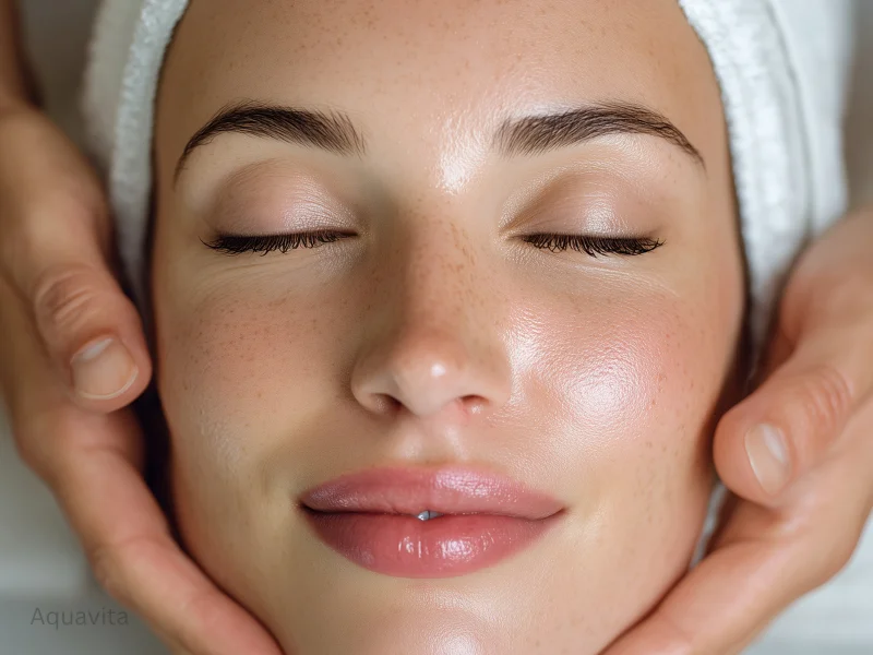 regular facial and hydrafacial